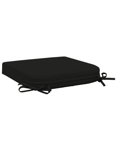 Cuscini per sedile a 4 pezzi SOEST 4 pcs 100% Poliestere Nero