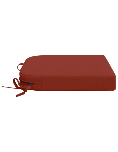 Cuscini per sedile a 4 pezzi SOEST 4 pcs 100% Poliestere Rosso