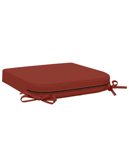 Cuscini per sedile a 4 pezzi SOEST 4 pcs 100% Poliestere Rosso