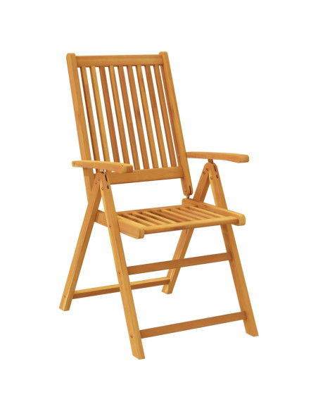 Set da Pranzo per Giardino 5 pz in Legno Massello di Acacia