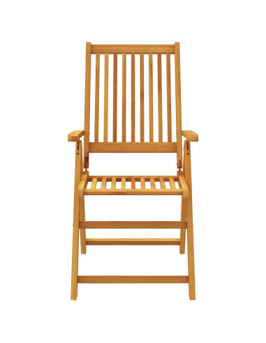 Set da Pranzo per Giardino 3 pz in Legno Massello di Acacia
