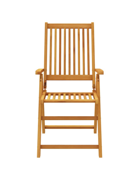 Set da Pranzo per Giardino 3 pz in Legno Massello di Acacia
