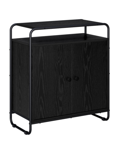 Credenza Rovere Nero 68 x 35 x 75 cm Legno ingegnerizzato