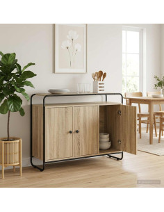Credenza Rovere Sonoma 102 x 35 x 75 cm Legno ingegnerizzato