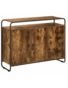 Credenza Rovere Fumo 102 x 35 x 75 cm Legno ingegnerizzato