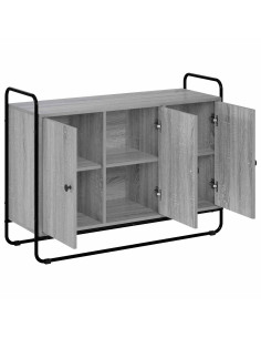 Credenza Sonoma grigio 102 x 35 x 75 cm Legno ingegnerizzato 2