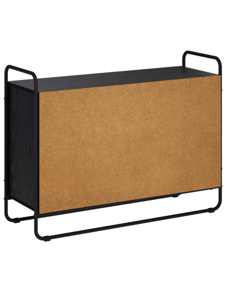 Credenza Rovere Nero 102 x 35 x 75 cm Legno ingegnerizzato