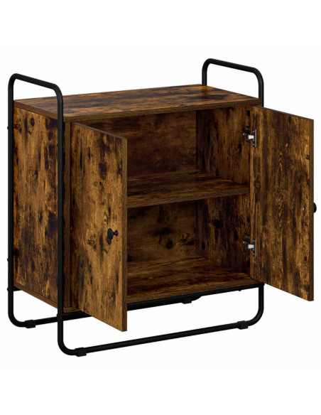 Credenza Rovere Fumo 68 x 35 x 75 cm Legno ingegnerizzato