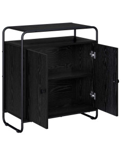 Credenza Rovere Nero 68 x 35 x 75 cm Legno ingegnerizzato 2