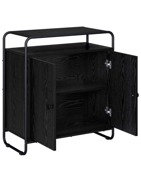 Credenza Rovere Nero 68 x 35 x 75 cm Legno ingegnerizzato