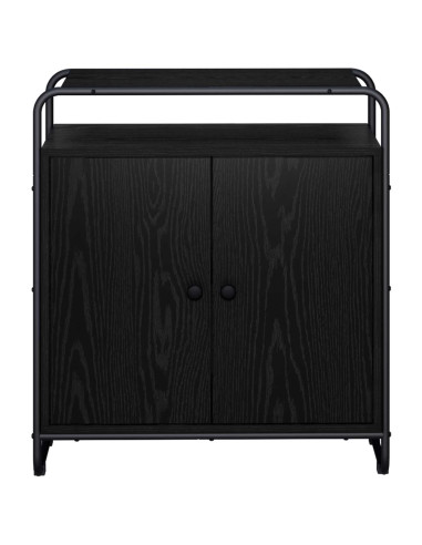 Credenza Rovere Nero 68 x 35 x 75 cm Legno ingegnerizzato