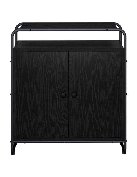 Credenza Rovere Nero 68 x 35 x 75 cm Legno ingegnerizzato