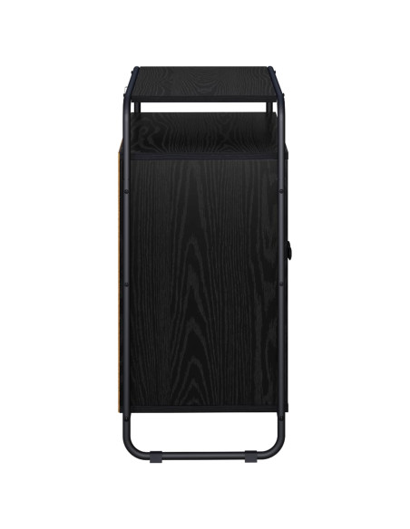 Credenza Rovere Nero 68 x 35 x 75 cm Legno ingegnerizzato