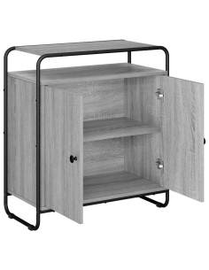 Credenza Sonoma grigio 68 x 35 x 75 cm Legno ingegnerizzato 2