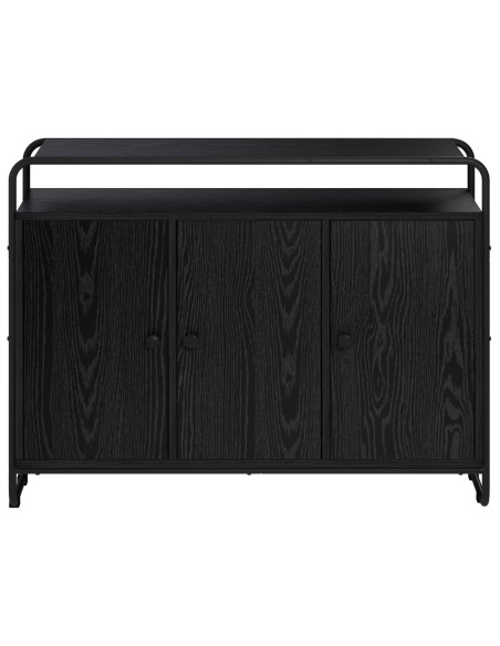 Credenza Rovere Nero 102 x 35 x 75 cm Legno ingegnerizzato