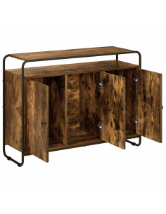 Credenza Rovere Fumo 102 x 35 x 75 cm Legno ingegnerizzato 2