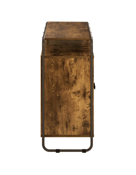 Credenza Rovere Fumo 102 x 35 x 75 cm Legno ingegnerizzato