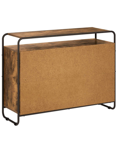 Credenza Rovere Fumo 102 x 35 x 75 cm Legno ingegnerizzato