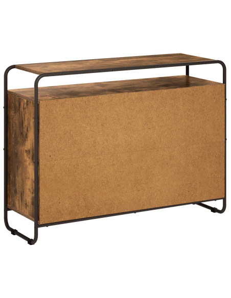 Credenza Rovere Fumo 102 x 35 x 75 cm Legno ingegnerizzato
