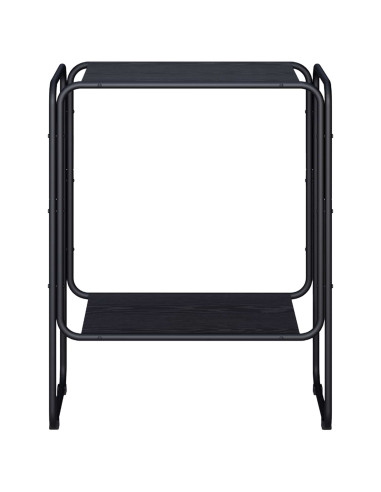Credenza Rovere Nero 60 x 38 x 75 cm Legno ingegnerizzato