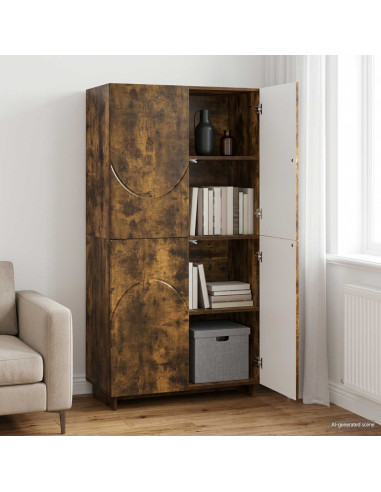 Credenza Rovere Fumo 79 x 41 x 151 cm Legno ingegnerizzato