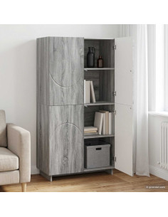Credenza Sonoma grigio 79 x 41 x 151 cm Legno ingegnerizzato