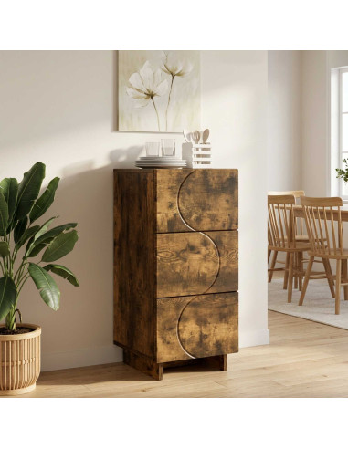 Credenza Rovere Fumo 33,5 x 34,5 x 75 cm Legno ingegnerizzato