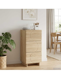 Credenza Rovere Sonoma 33,5 x 34,5 x 75 cm Legno ingegnerizzato