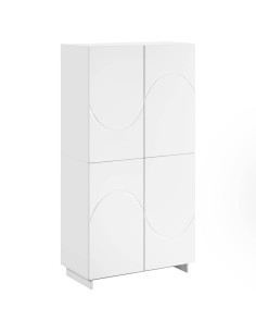 Credenza Bianco 79 x 41 x 151 cm Legno ingegnerizzato 2