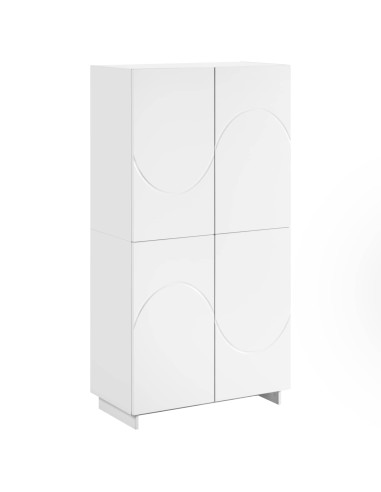 Credenza Bianco 79 x 41 x 151 cm Legno ingegnerizzato