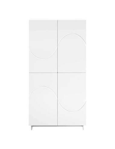 Credenza Bianco 79 x 41 x 151 cm Legno ingegnerizzato