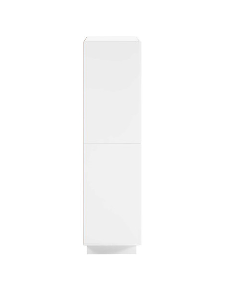 Credenza Bianco Lucido 79 x 41 x 151 cm Legno ingegnerizzato