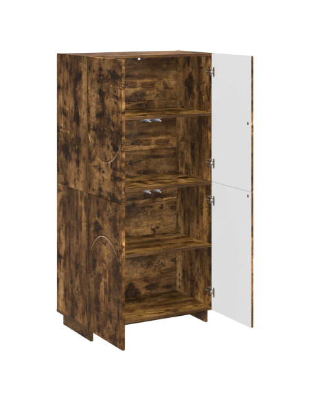 Credenza Rovere Fumo 79 x 41 x 151 cm Legno ingegnerizzato