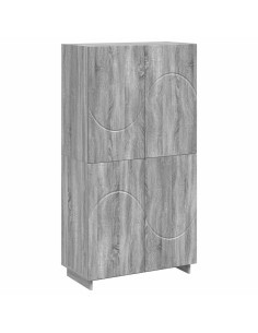Credenza Sonoma grigio 79 x 41 x 151 cm Legno ingegnerizzato 2