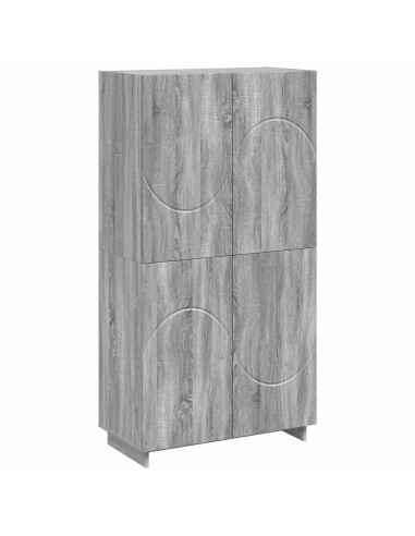 Credenza Sonoma grigio 79 x 41 x 151 cm Legno ingegnerizzato