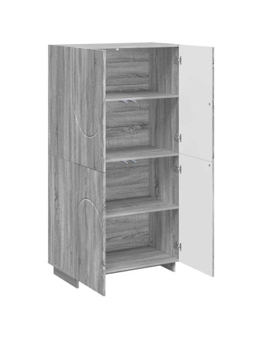 Credenza Sonoma grigio 79 x 41 x 151 cm Legno ingegnerizzato