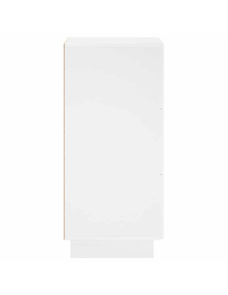 Credenza Bianco Lucido 33,5 x 34,5 x 75 cm Legno ingegnerizzato