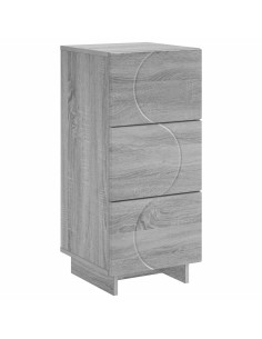 Credenza Sonoma grigio 33,5 x 34,5 x 75 cm Legno ingegnerizzato 2
