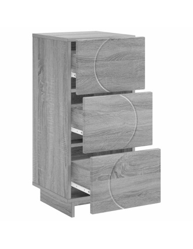 Credenza Sonoma grigio 33,5 x 34,5 x 75 cm Legno ingegnerizzato