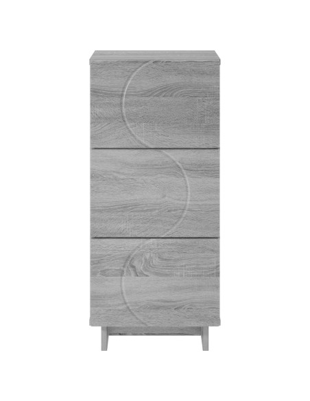 Credenza Sonoma grigio 33,5 x 34,5 x 75 cm Legno ingegnerizzato