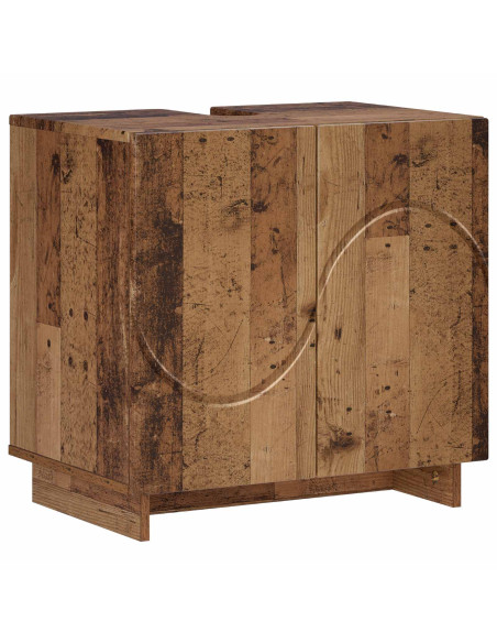Set mobili da bagno 2 pz Legno antico Legno ingegnerizzato