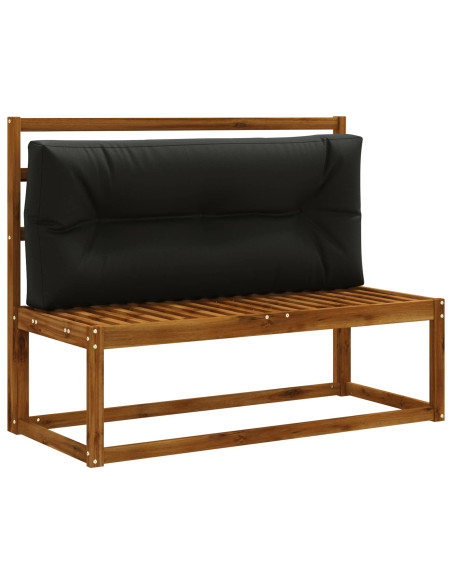 Cuscino per schienale di pallet VIANEN 100% Poliestere Nero