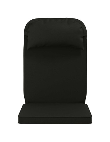 Cuscino per Lounger Sole 100% Poliestere Nero 55 x 124 x 5 cm