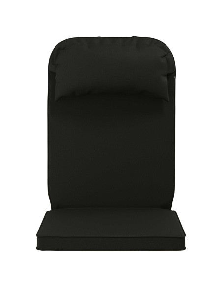 Cuscino per Lounger Sole 100% Poliestere Nero 55 x 124 x 5 cm