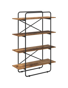 Libreria 4 livelli 100 x 35 x 140 cm PB Legno di quercia 2