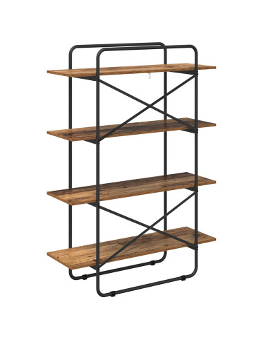 Libreria 4 livelli 100 x 35 x 140 cm PB Legno di quercia