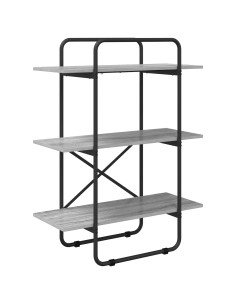 Libreria 3 livelli 80 x 35 x 105 cm PB Sonoma grigio 2