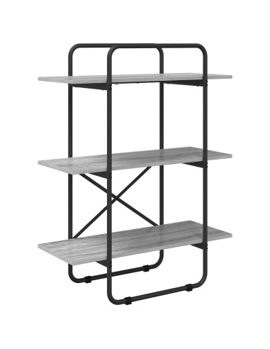 Libreria 3 livelli 80 x 35 x 105 cm PB Sonoma grigio