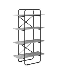 Libreria 4 livelli 60 x 35 x 140 cm PB Sonoma grigio 2