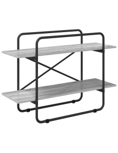 Libreria 2 livelli 100 x 35 x 70 cm PB Sonoma grigio 2
